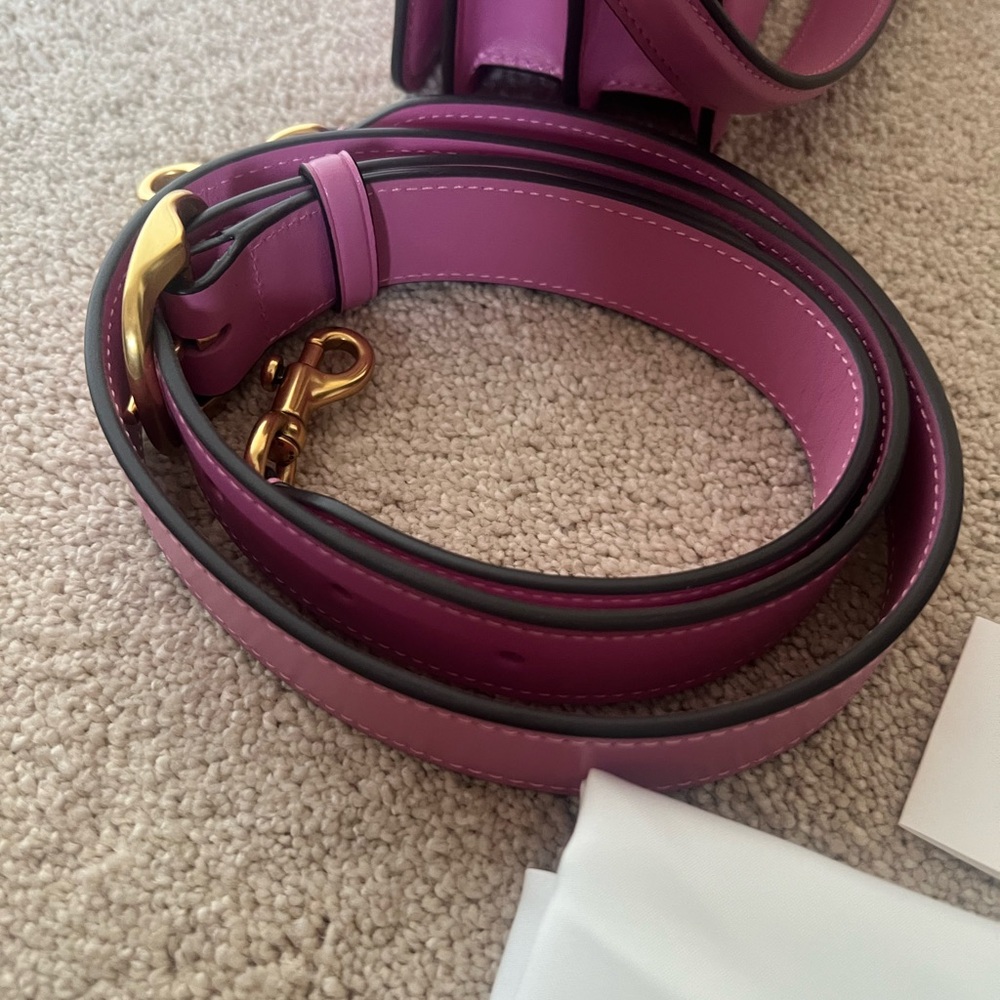 COACH Tabby 26 Pink Crossbody Bag with Gold 'C' Accent - Picture 10 of 12